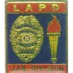 LOS ANGELES POLICE DEPT JAIL BLUE OLYMPIC LAPD PIN